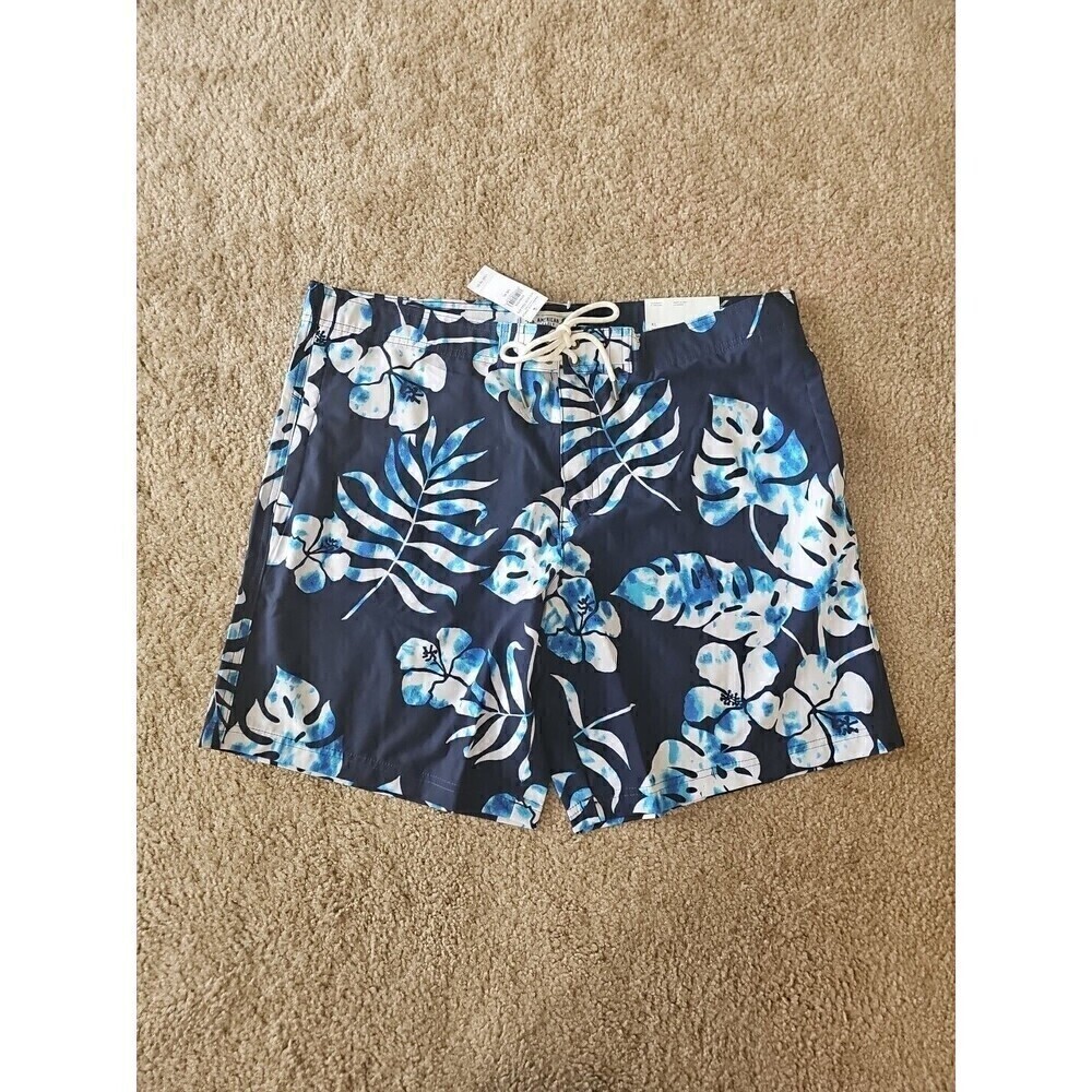 American Eagle Men's Board Shorts Swim AE 9" XL Tidal Blue